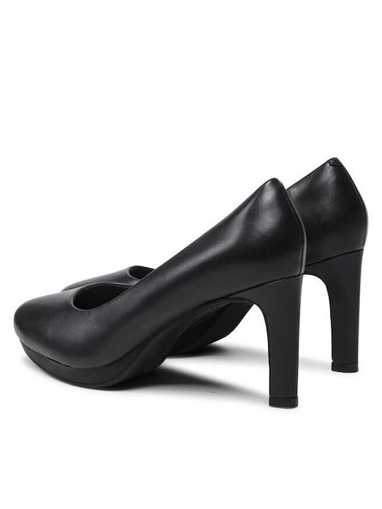 Anatomic Leather Pointed Toe Stiletto Navy Blue High Heels Ambyr Joy