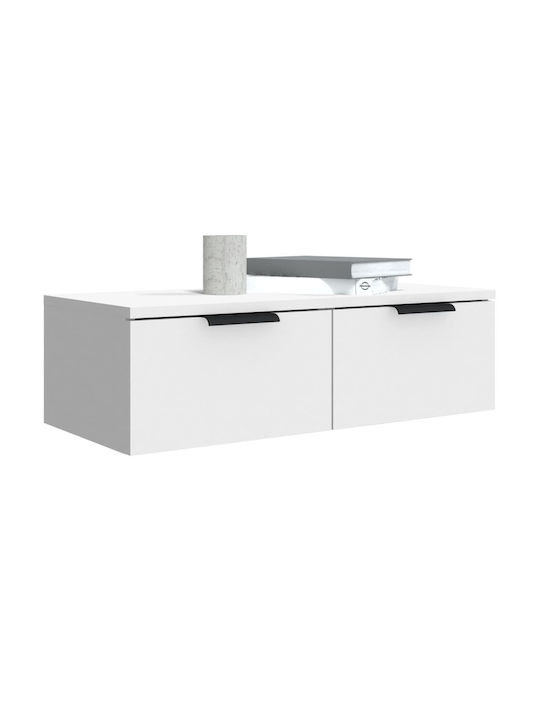 White TV Stand L68xD30xH20cm