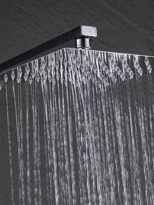 Poly P-304 Adjustable Shower Column with Mixer 74-114 Silver
