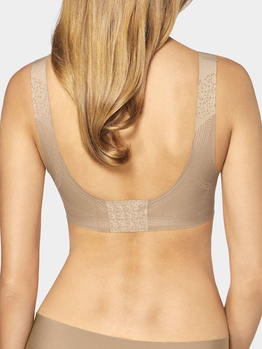 Sloggi Zero Feel N Ex Frauen Sport-BH Beige mit Polsterung