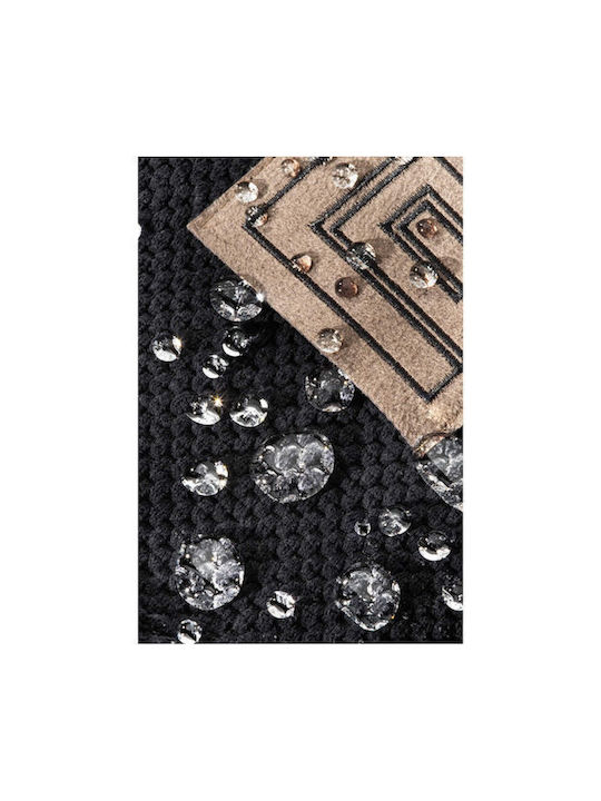 Guy Laroche Διακοσμητική Μαξιλαροθήκη Rubicon Fleece Black 42x42εκ.