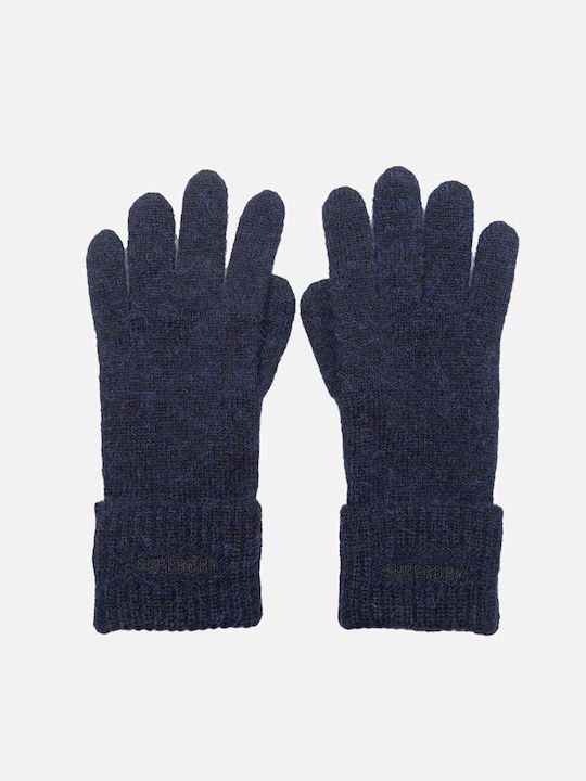 Superdry Μπλε Γυναικεία Πλεκτά Γάντια