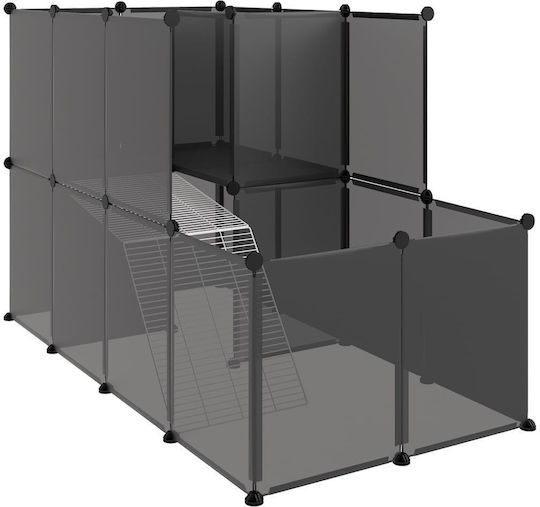 vidaXL Κλουβί Τρωκτικού Κλουβί Μικρών Ζώων 142x74x93cm