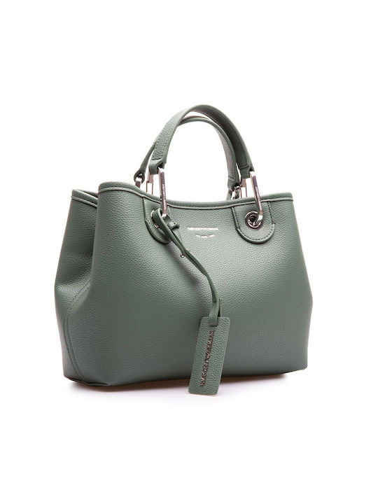 Din piele Geantă de damă Tote De mână Verde