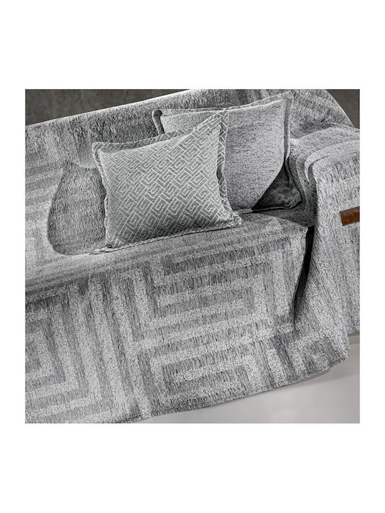 Guy Laroche Aberon Ριχτάρι Πολυθρόνας Chenille 150x180εκ. Silver 1133030222024