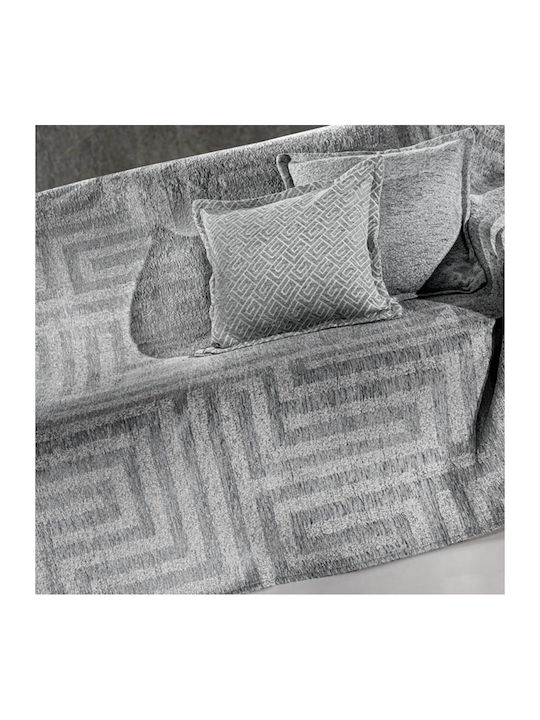 Guy Laroche Aberon Ριχτάρι Πολυθρόνας Chenille 150x180εκ. Silver 1133030222024