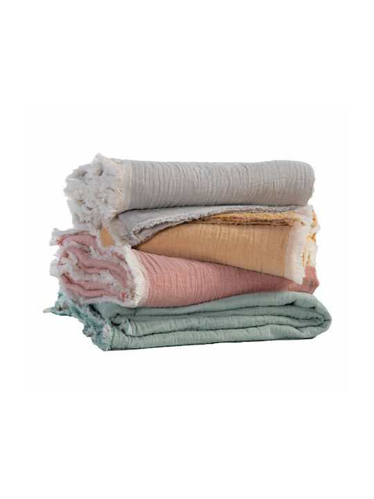 Nef-Nef Homeware Armchair Throw 2 Sides 130x180cm Aqua