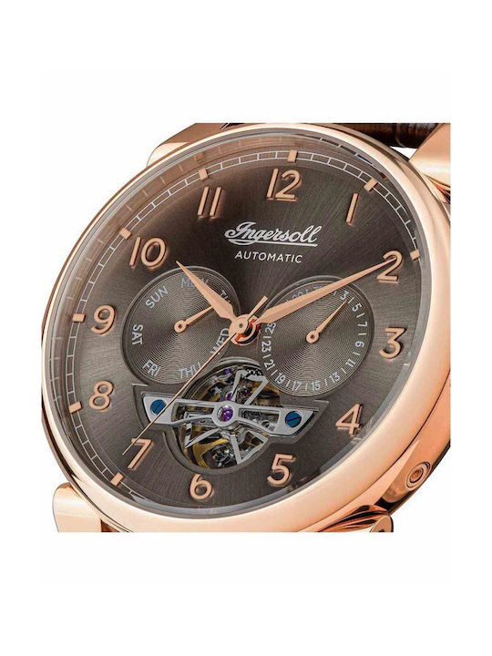 Ingersoll The Swing Watch Chronograph Automatic with Brown Leather Strap