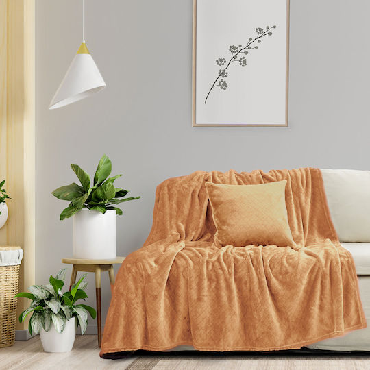Kocoon Cosy Three-Seater Sofa Throw Jacquard 180x300cm Beige