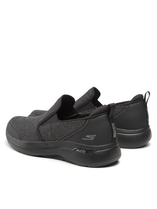 GO Walk Max Men's Slip-Ons Black