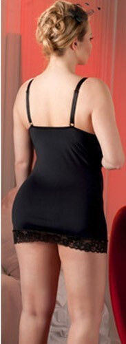 Cottelli Collection Lingerie Dress Plus Size Black