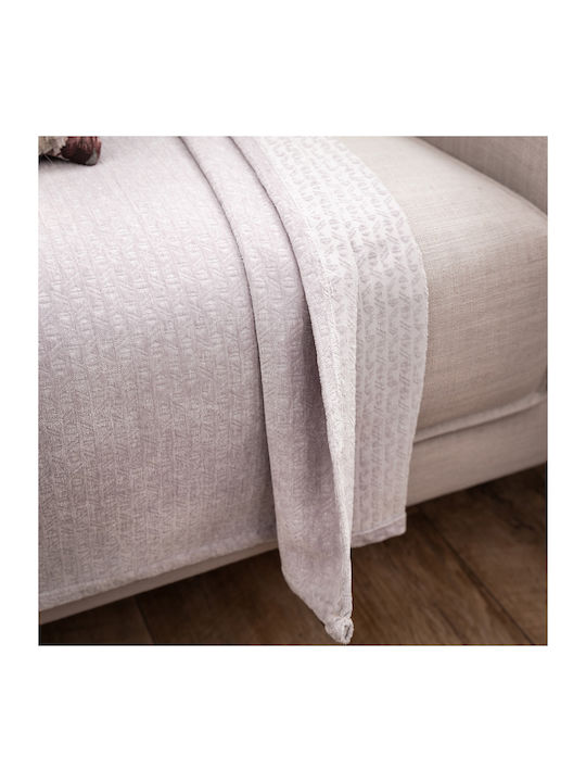 Gofis Home 421 Ριχτάρι Πολυθρόνας Chenille 180x180εκ. 20 Lilac 2007421120223