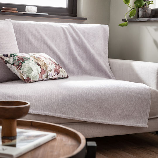 Gofis Home 421 Ριχτάρι Πολυθρόνας Chenille 180x180εκ. 20 Lilac 2007421120223