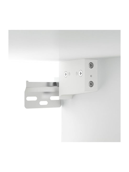 Hängendes Wohnzimmer Nischenschrank aus Spanplatte Weiß 60x30x60cm