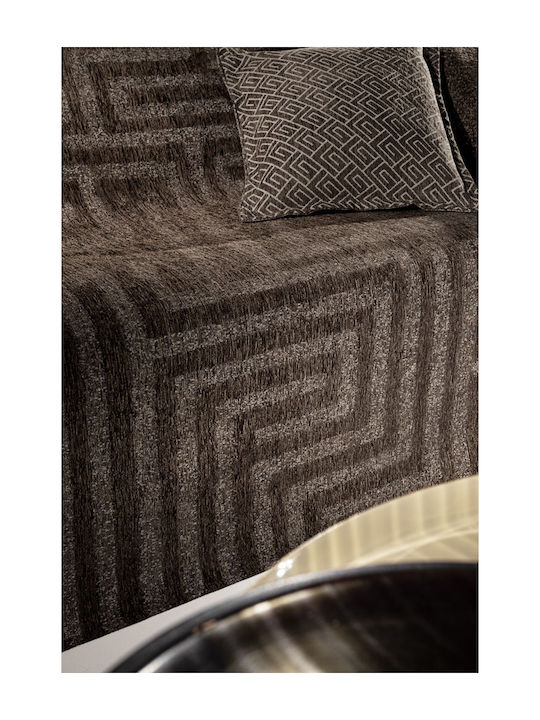 Guy Laroche Dreisitzer-Sofa Wurf Aberon 180x300cm Wenge