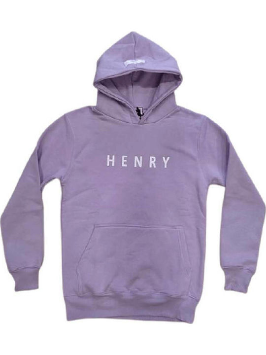 Φούτερ με Κουκούλα Lilac