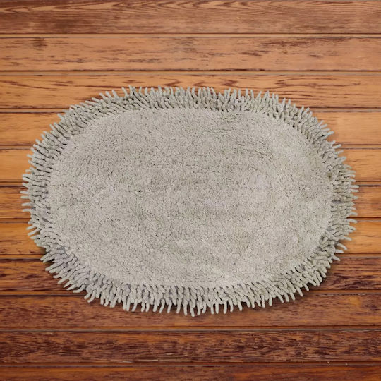 San Lorentzo Cotton Oval Bath Mat Tube 1500934 Sand 40x60cm