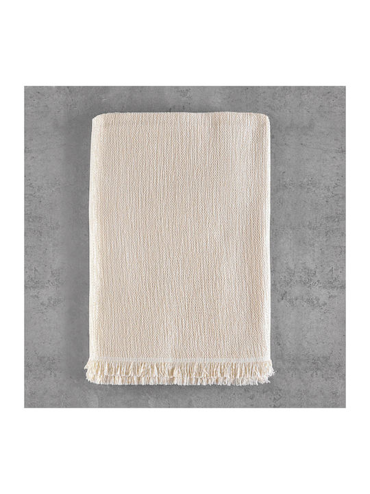 Rythmos Essie Ριχτάρι Πολυθρόνας Δύο 'Οψεων Chenille 180x160εκ. Εκρού 117-191-2279