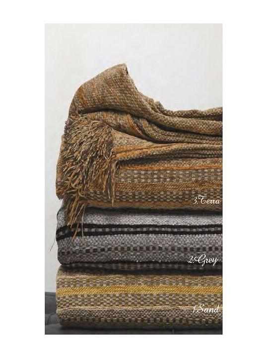 Palamaiki Jum Ριχτάρι Πολυθρόνας Chenille 180x180εκ. Grey 9-120596-002
