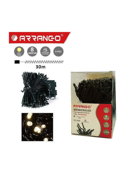 300 Lights LED 30m. Natural White in String 1pcs