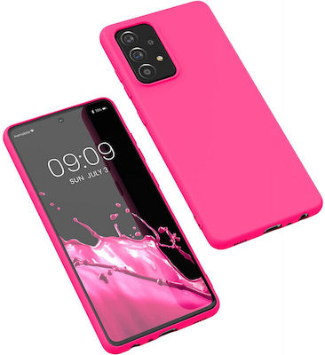 KWmobile Umschlag Rückseite Silikon Neon Pink (Galaxy A52 / A52s) 54346.77