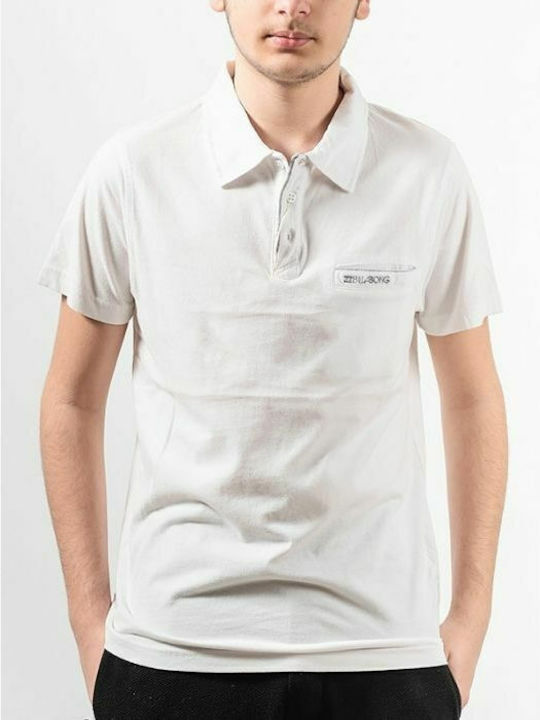 Billabong Men's Short Sleeve Blouse Polo White