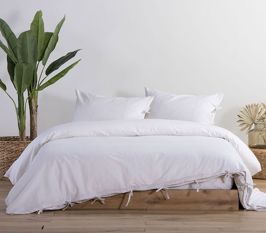 Nef-Nef Homeware Duvet Cover Cotton Queen 220x240 Grey Grey