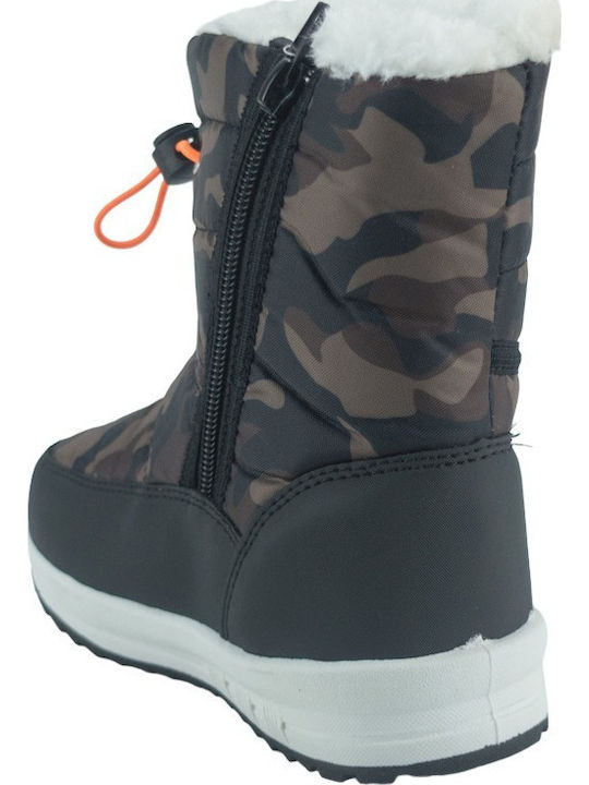 Kinder-Schneestiefel Khaki