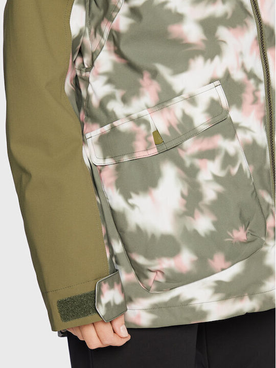 Roxy Stated Insulated ERJTJ03377-TPC2 Frauen Jacke aus für Ski & Snowboard Deep Lichen Green Nimal