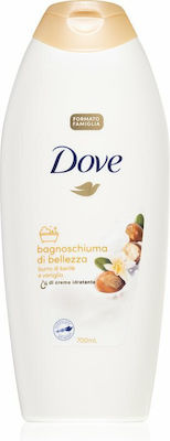 Dove Purely Pampering Baie cremoasă Unt de Shea și vanilie fierbinte (1x700ml) 700ml