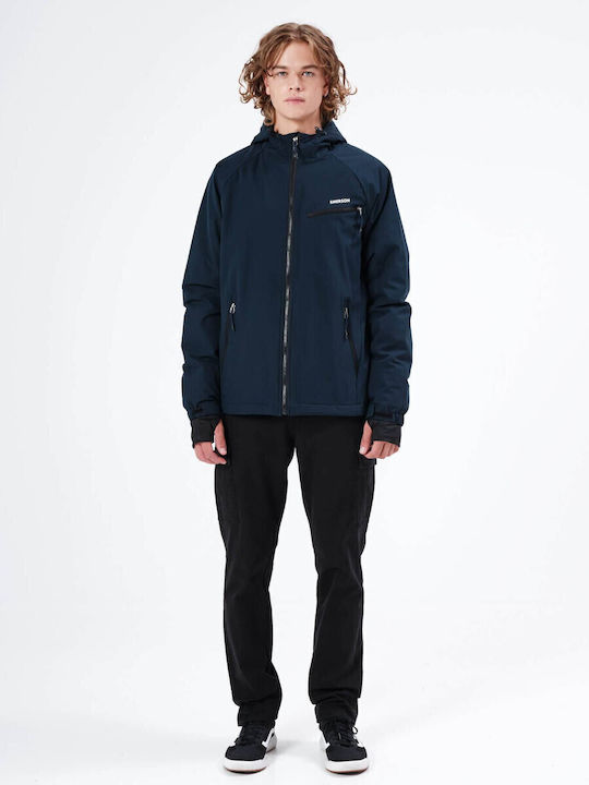 Winter Jacke Wasserdicht und Winddicht Indigo