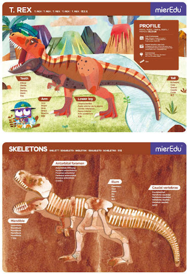 Mieredu Mieredu Magnetic Construction Toy T-Rex for Children Aged 3+