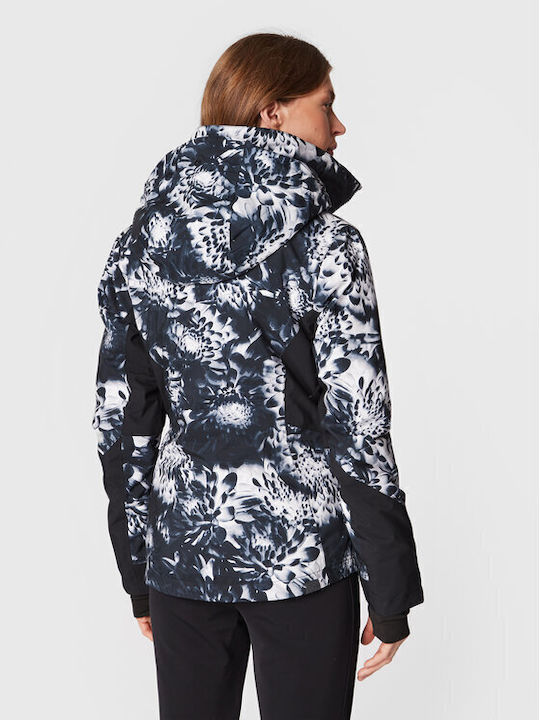 Roxy Jet Ski Premium ERJTJ03375-KVJ2 Γυναικείο Μπουφάν για Σκι & Snowboard True Black Future Flower