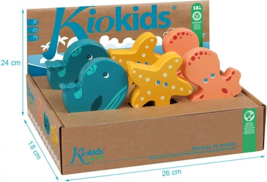 Kiokids Дървена Коледна Звънчета
