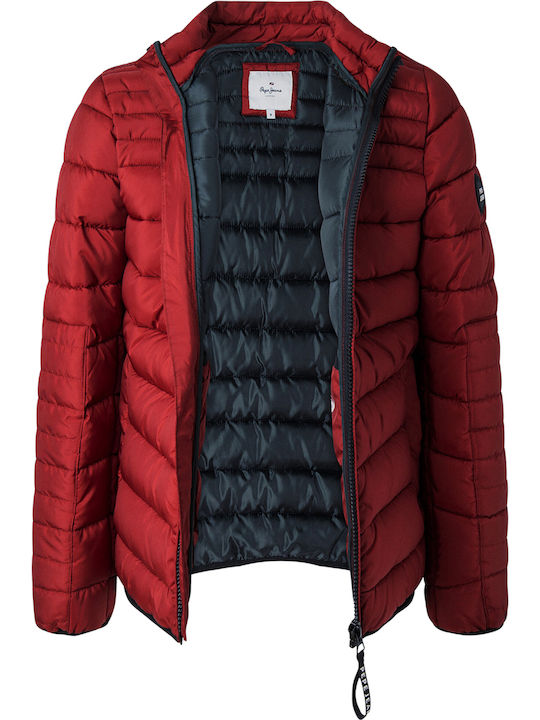 Jack Winter Jacke Puffer Wasserdicht Burgundisch