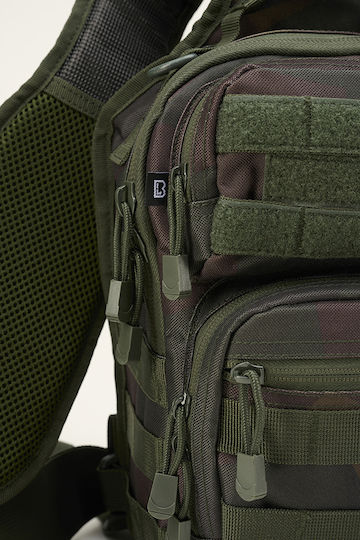 Brandit US Cooper Sling Pack Military Pouch Chest made of Polyester Woodland Dark Woodland 8lt