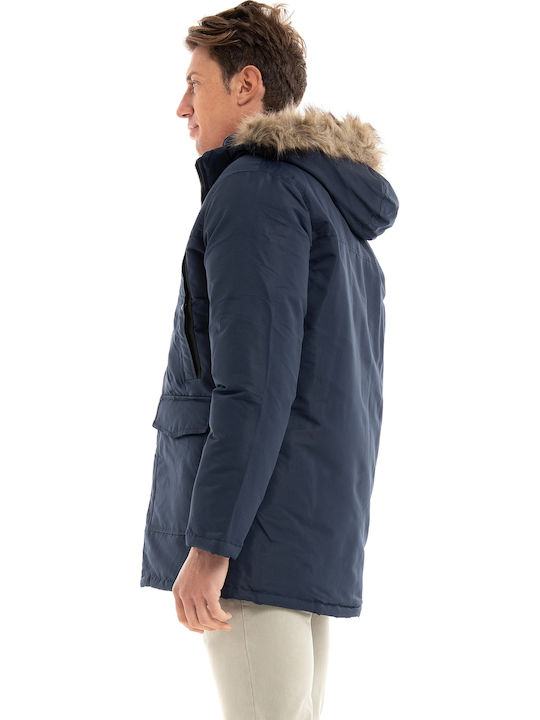 Χειμωνιάτικο Μπουφάν Παρκά Navy Blazer