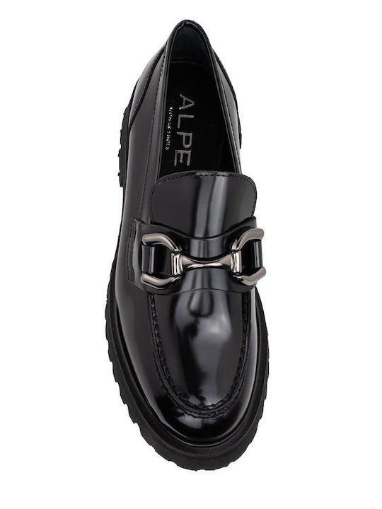 Women's Leather Loafers Black