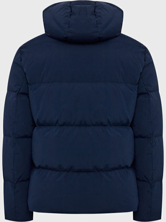 Les Deux Geci Barbati Puffer Albastru Marin