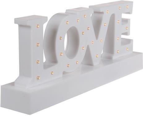 Out of the Blue Decorative Lamp Love White Out of the Blue Decorative Lamp Love White