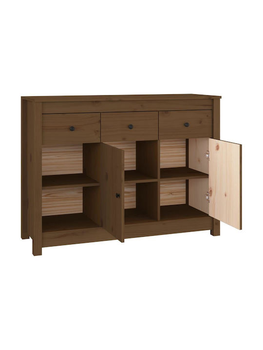 Мебели за съхранение с чекмеджета Кафяв мед 100x35x74см