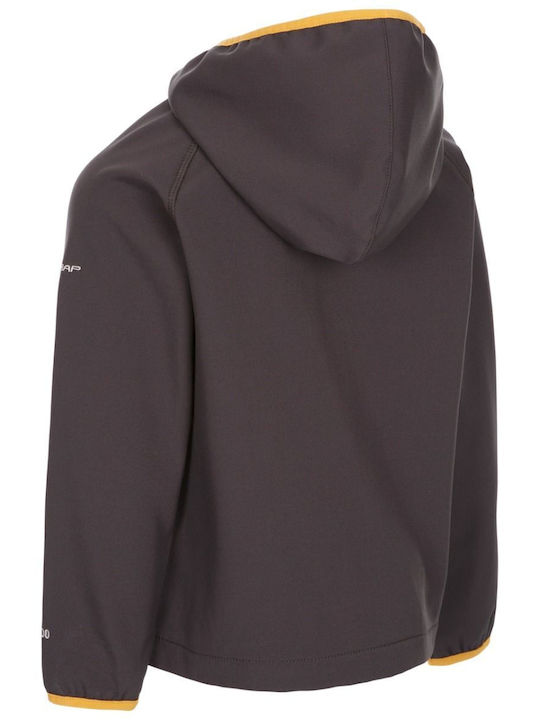 Kids' Sports Jacket Short with Lining & Hood Gray Kian