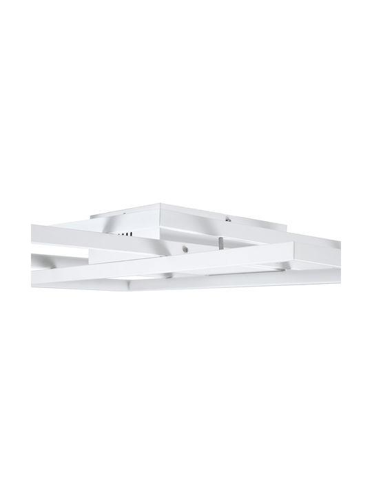 GloboStar Quadra Ceiling Mount Light 85cm White with Integrated LED and Remote Control
