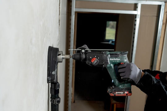 Metabo Set Eckiges Rad & Schlagbohrschrauber & Hammer & Stichsäge 18V mit 3 Batterien 4Ah