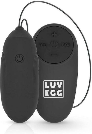 Luv Egg Vibrator Egg with Remote Control Vibro Egg With Remote Control 7cm Black