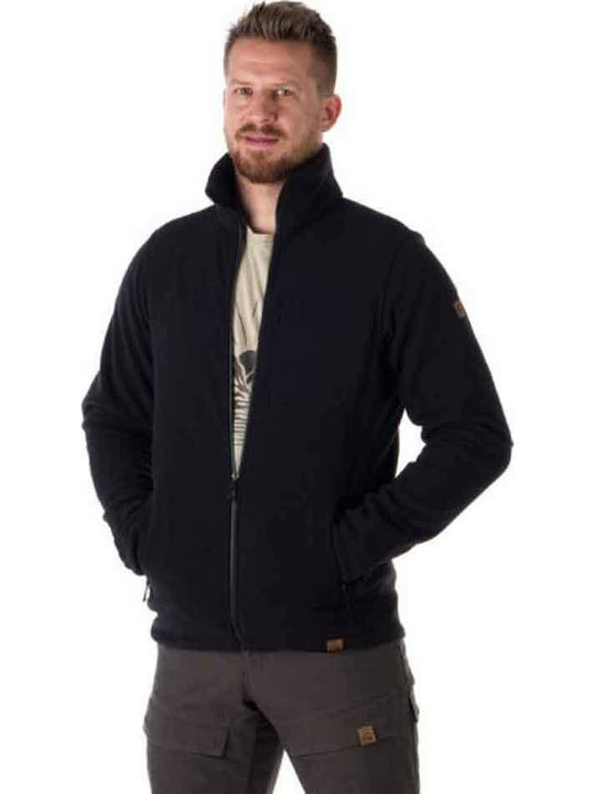 Maurice Ανδρική Ζακέτα Fleece Μαύρη