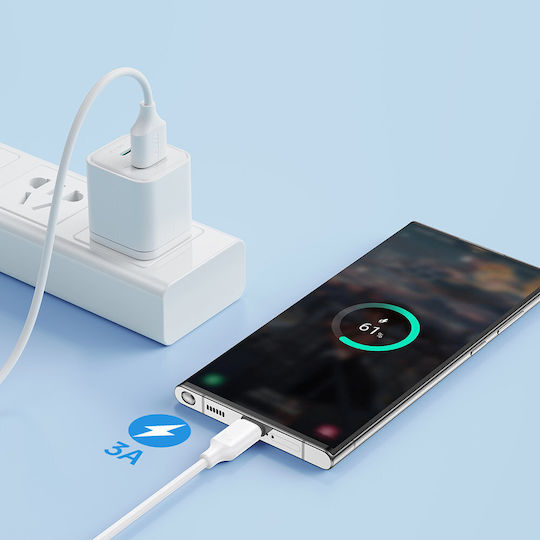 Joyroom S-UC027A9 USB 2.0 Cable USB-C male - USB-A White 0.25m