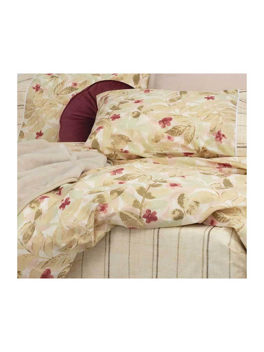 Palamaiki Σετ Σεντόνια Μονά 170x260εκ. Μπεζ (3τμχ)