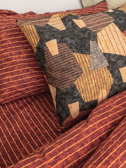 Palamaiki Sheet Sets King Size 265x260cm. Fashion Life FL6160 Orange 4pcs