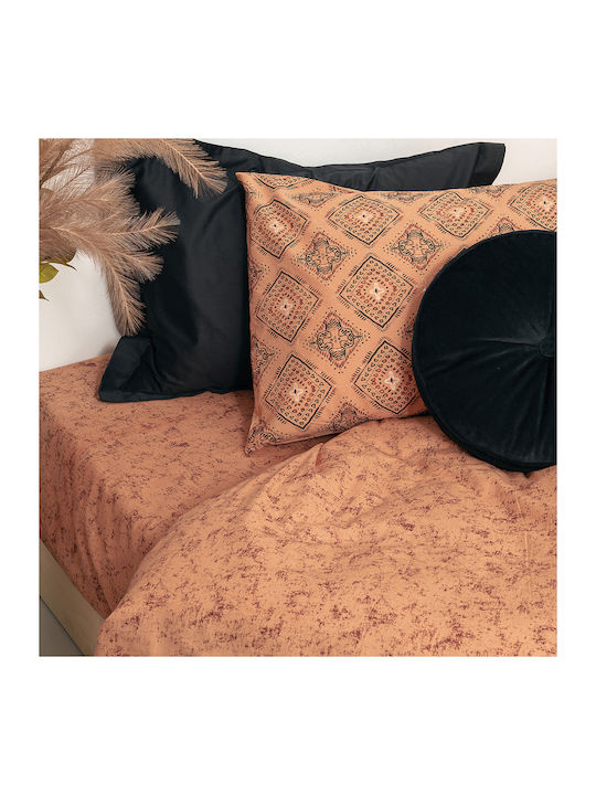 Palamaiki Sheet Sets Queen 240x260cm. Fashion Life FL6162 Orange 4pcs